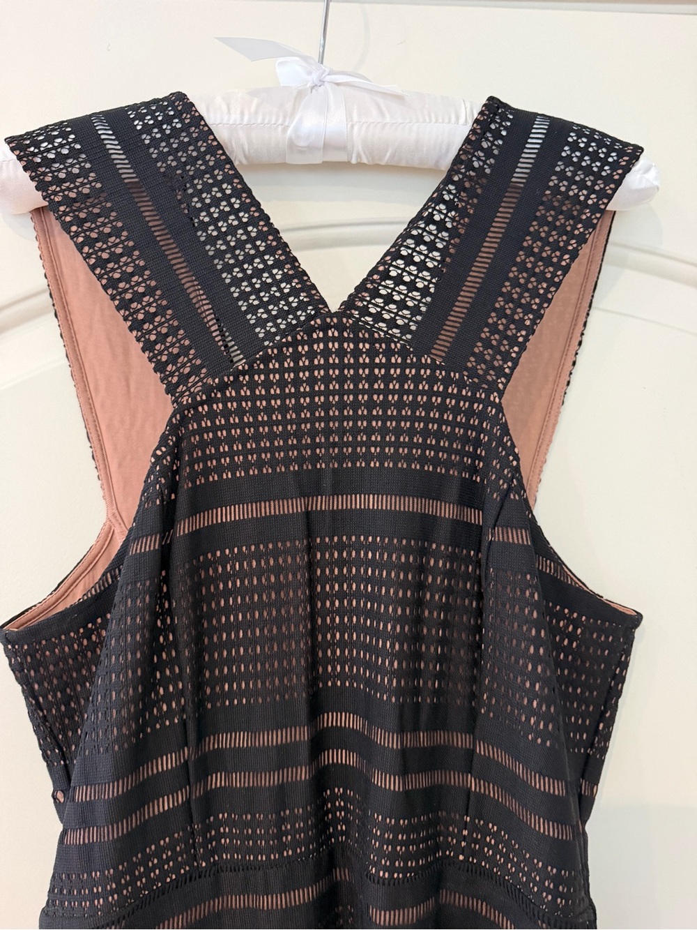 Tracy Reese Black Fishtail Cocktail Dress
